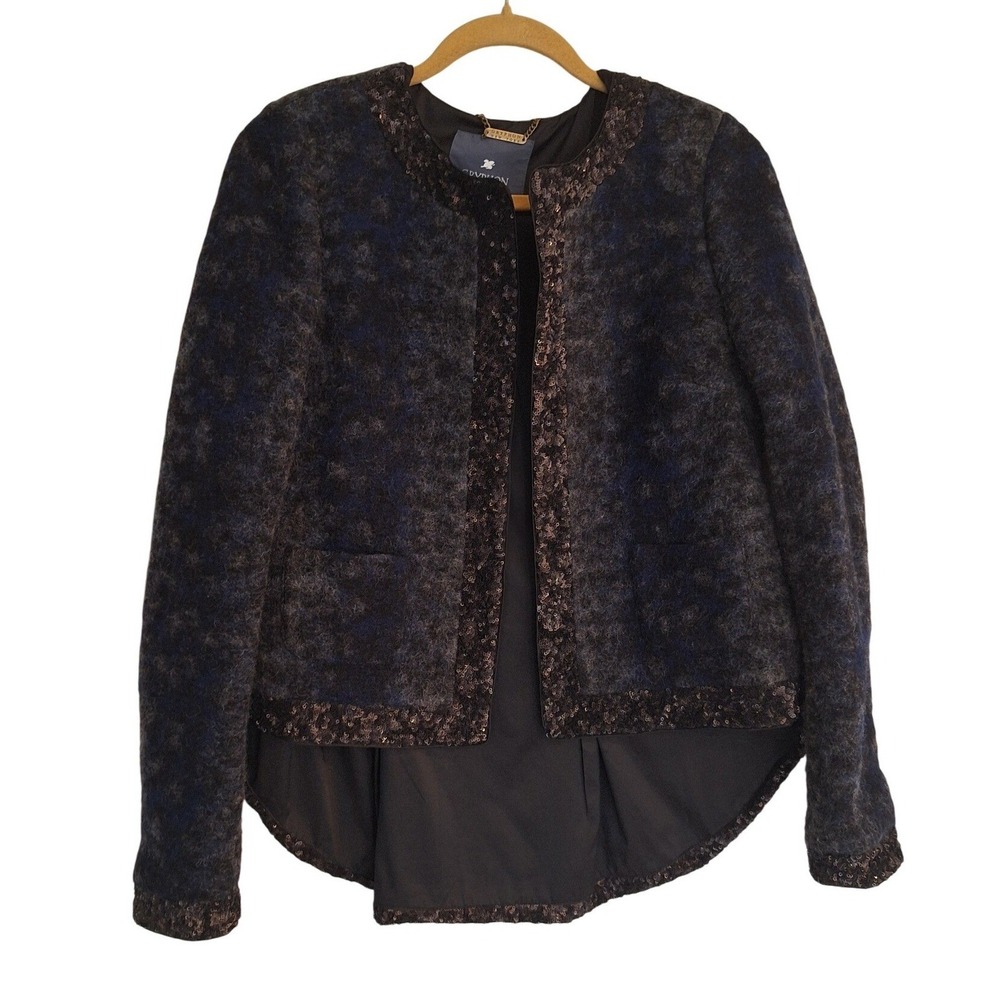 Gryphon Wool Blend Blue Black Jacket size S